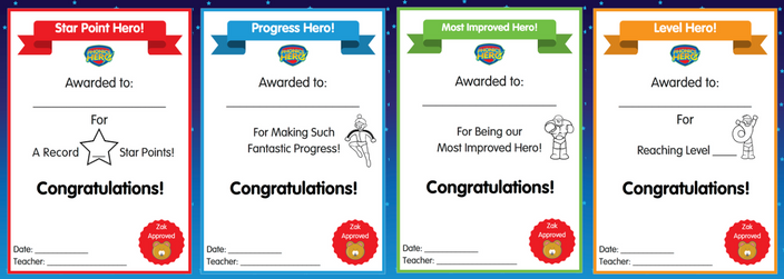 most improved certificates
